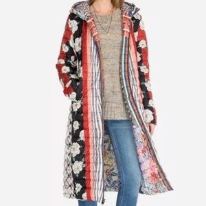 Johnny Was long reversible cozy puff coat♥️